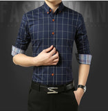 Legible Casual Social Formal shirt Men long Sleeve Shirt Business Slim