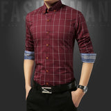 Legible Casual Social Formal shirt Men long Sleeve Shirt Business Slim