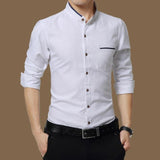 Legible Casual Social Formal shirt Men long Sleeve Shirt Business Slim