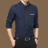 Legible Casual Social Formal shirt Men long Sleeve Shirt Business Slim