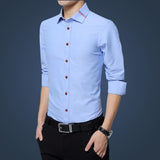 Legible Casual Social Formal shirt Men long Sleeve Shirt Business Slim
