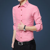 Legible Casual Social Formal shirt Men long Sleeve Shirt Business Slim