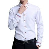 Legible Casual Social Formal shirt Men long Sleeve Shirt Business Slim