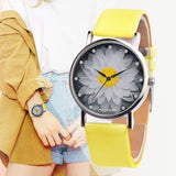 New Fashion Ladies Watch Womens Flower Casual Leather Analog Quartz