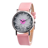 New Fashion Ladies Watch Womens Flower Casual Leather Analog Quartz