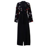 UAE Abaya Dubai Kaftan Arab Islam Women Long Floral Muslim Kimono Cardigan Hijab Dress Turkish Elbise Mubarak Islamic Clothing