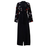 UAE Abaya Dubai Kaftan Arab Islam Women Long Floral Muslim Kimono Cardigan Hijab Dress Turkish Elbise Mubarak Islamic Clothing