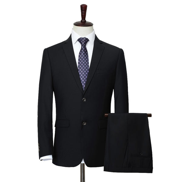 Plus Size 5XL 6XL 7XL 8XL 9XL Men's Business Suit Fashion Casual Solid Color Loose Social Suit Jacket Male (Suit + Pants)