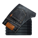 2019 New Mens Fashion Black Blue Jeans Men Casual Slim Stretch Jeans Classic