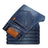 2019 New Mens Fashion Black Blue Jeans Men Casual Slim Stretch Jeans Classic
