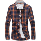 id Shirts Men Checkered Shirt Brand 2019 New Fashion Button Down Long Sleeve Casual Shirts
