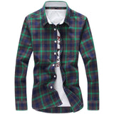 id Shirts Men Checkered Shirt Brand 2019 New Fashion Button Down Long Sleeve Casual Shirts