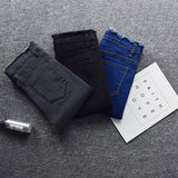 2019 Spring Skinny Pencil Jeans For Women Summer New High Waist Pencil Strech Denim Ankle Length Pants Tassel Jeans