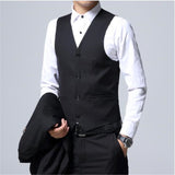 Men's Suit 3 Piece Set, Slim fit Men Suit Jackets + Pants + Vests, Wedding Suit