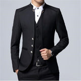 Men's Suit 3 Piece Set, Slim fit Men Suit Jackets + Pants + Vests, Wedding Suit