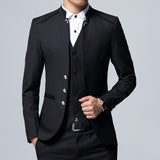 Men's Suit 3 Piece Set, Slim fit Men Suit Jackets + Pants + Vests, Wedding Suit