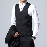 Men's Suit 3 Piece Set, Slim fit Men Suit Jackets + Pants + Vests, Wedding Suit