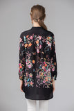 by Megyn 2019 Floral Print Blouse Summer Women's Long sleeve Bow Collar Casual Shirt High Quality Chiffon Tops female 3XL X-Long