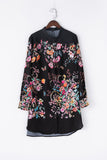 by Megyn 2019 Floral Print Blouse Summer Women's Long sleeve Bow Collar Casual Shirt High Quality Chiffon Tops female 3XL X-Long