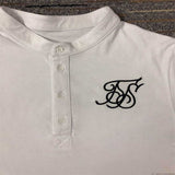 New Men Brand Fashion Summer Kanye West Sik Silk Men Casual Hip Hop Irregular cut Button Short Sleeved T-shirt Black White