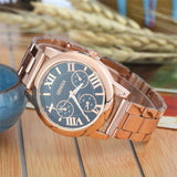 New Brand 3 Eyes Silver Geneva Casual Quartz Watch Women Stainless Steel Dress Watches